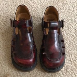 Dr. martens Mary Janes burgundy color