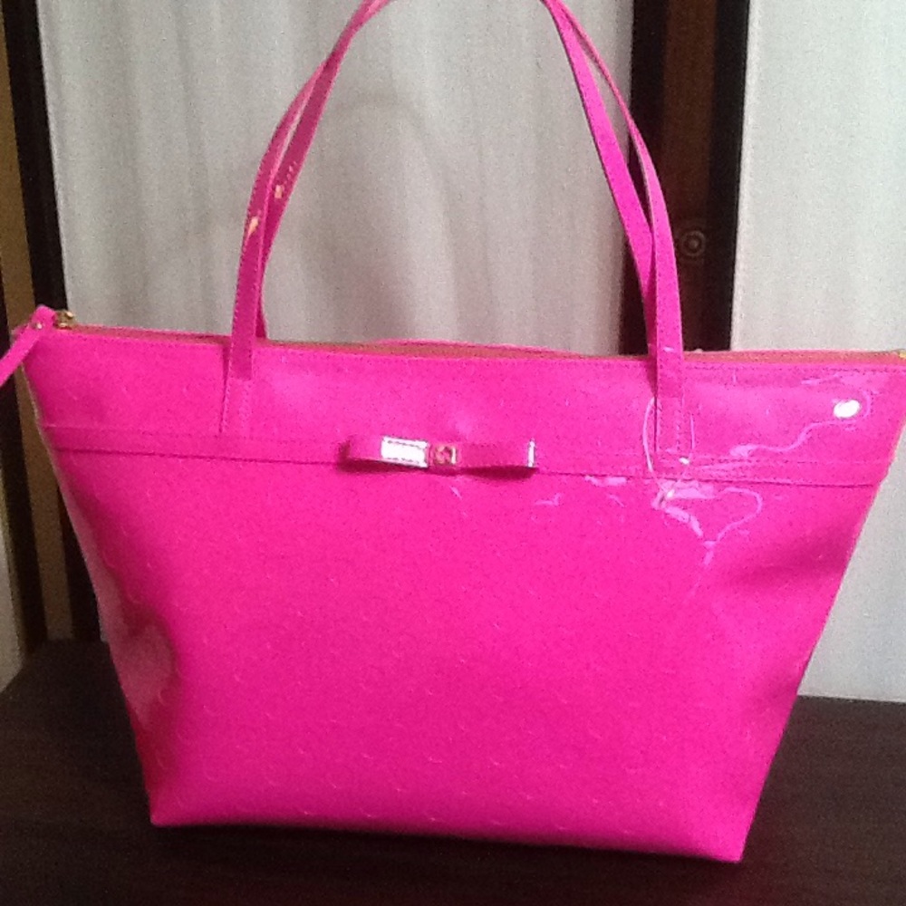 Kate Spade Pink Polka Dot Tote