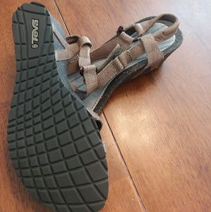 Sale! Teva brown leather sandals.  Never worn.