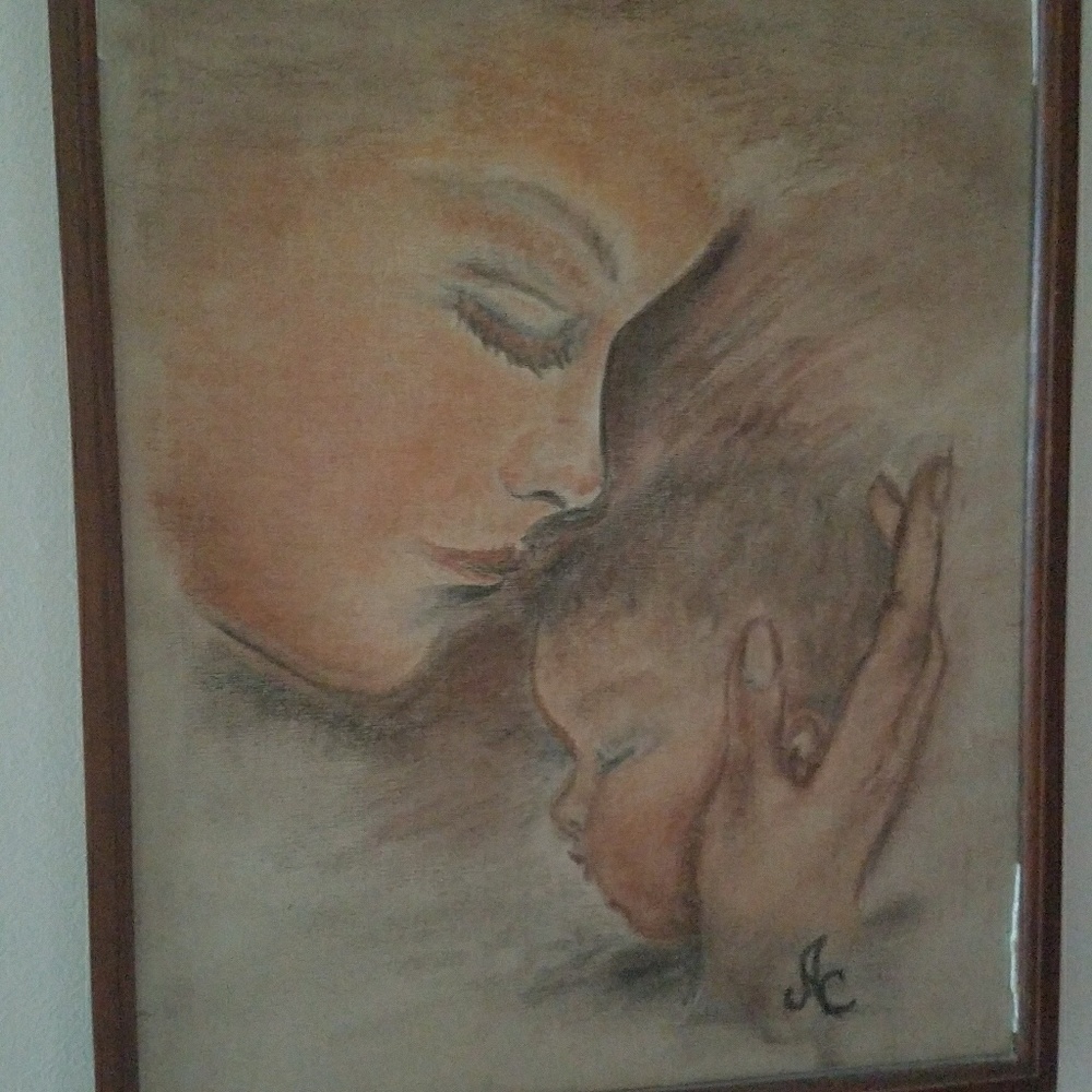 Picture, hand drawn, not painted,