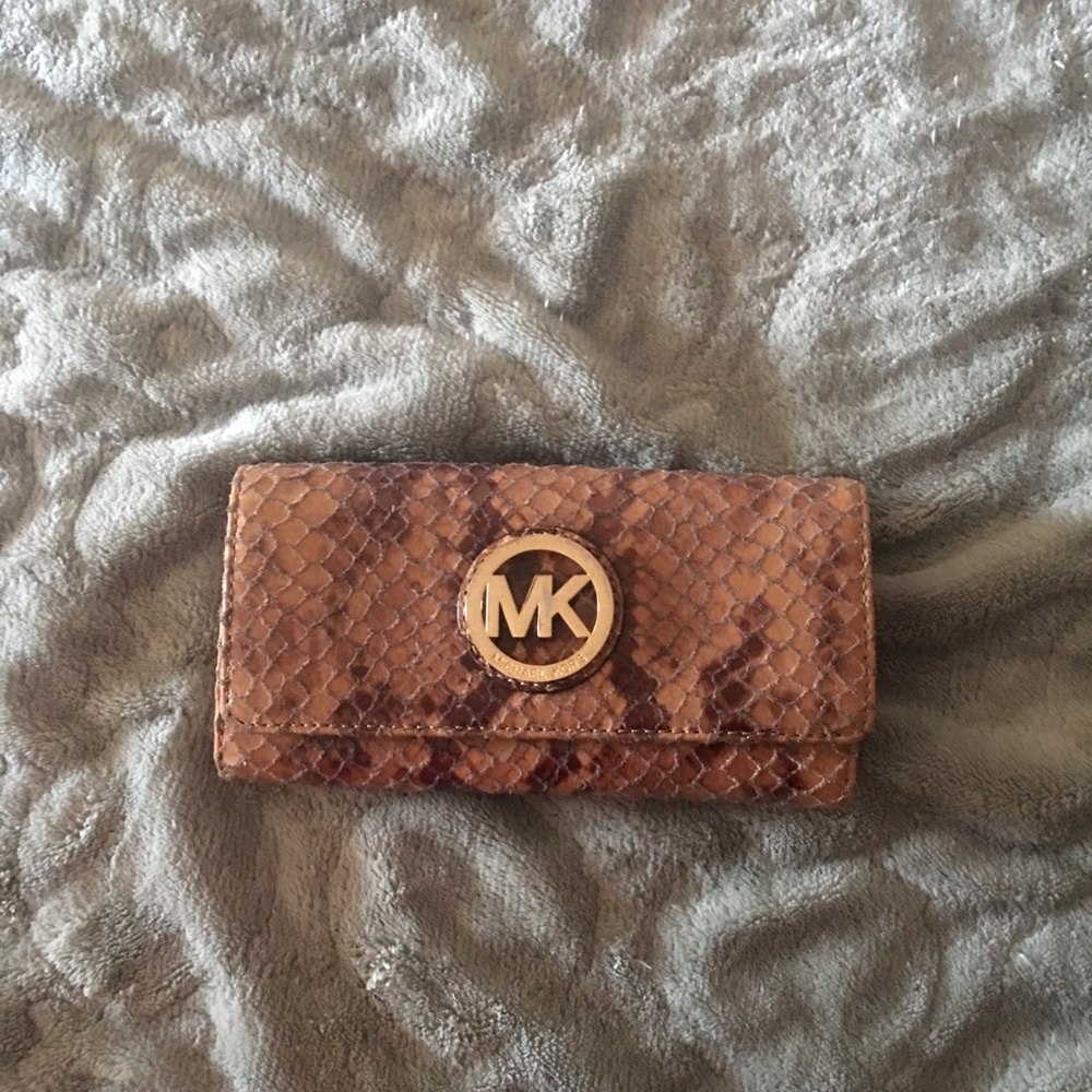 Michael Kors snakeskin wallet