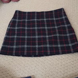 Jcrew plaid mini skirt