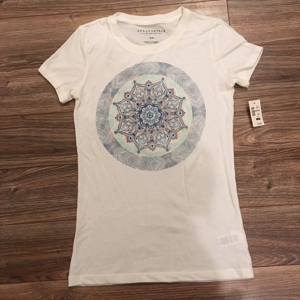 Aeropostale Mandala Print Graphic Tee