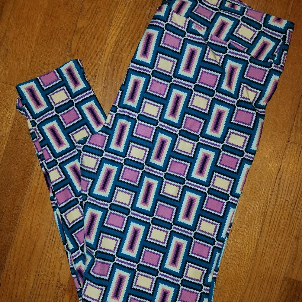 TC Lularoe multicolored leggings