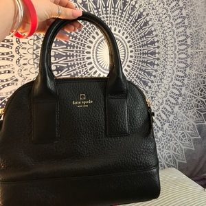 Kate Spade all black leather purse