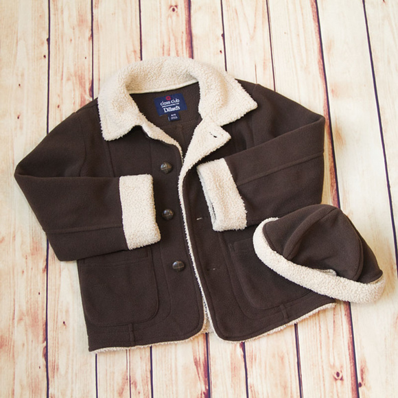 Class Club Other - Class Club Boys Brown Coat and Hat 4/5