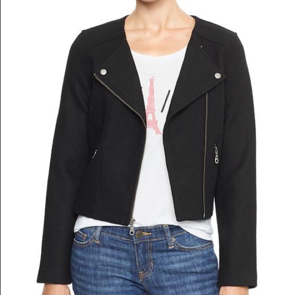 NWT Gap Wool Blend Moto Jacket - s
