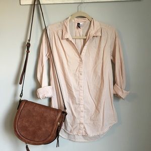 ✨ H&M / Blush Button Down Pleated Tunic