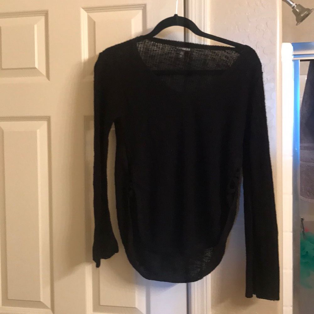 Express small black sweater