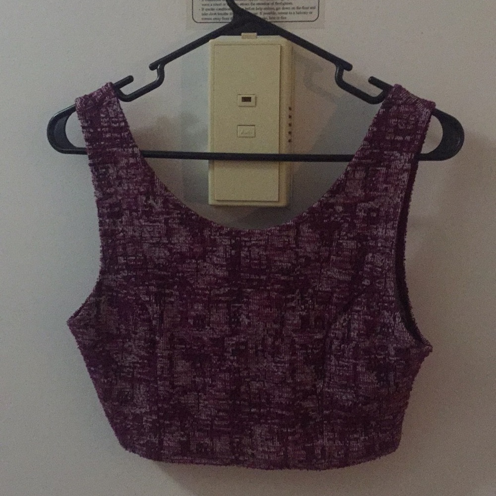 Textured crop top