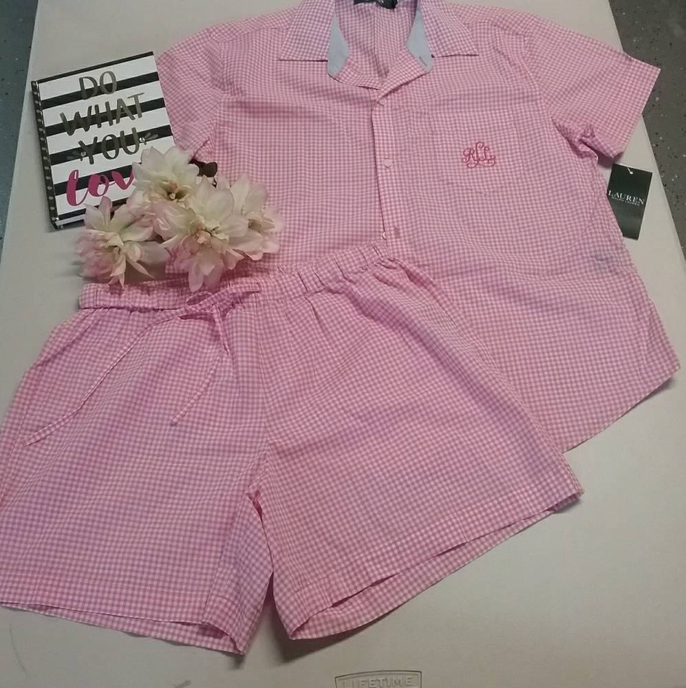 Ralph Lauren two-piece classic cotton sleepwear