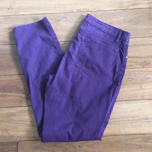 Eileen Fisher Purple Skinny Jeans Size 6