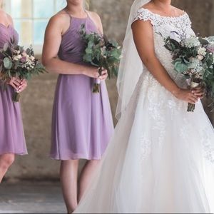 Azazie “Adriana” Cocktail Dress in Wisteria