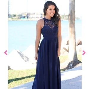 NWT Saved by the Dress Navy Maxi