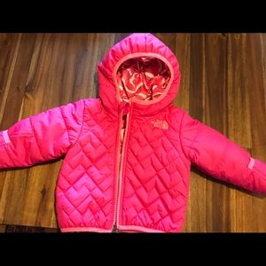 North Face 12 month reversible puffy coat