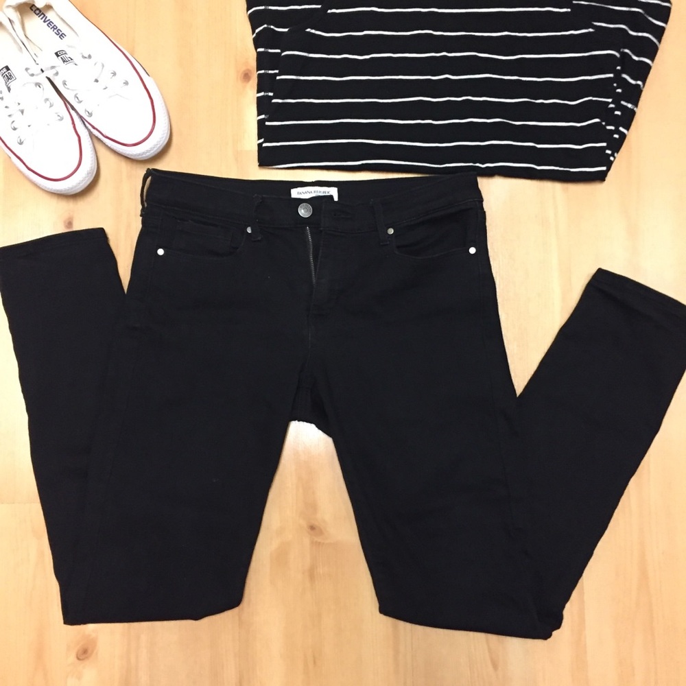 NWOT Banana Republic Black Skinny Jean