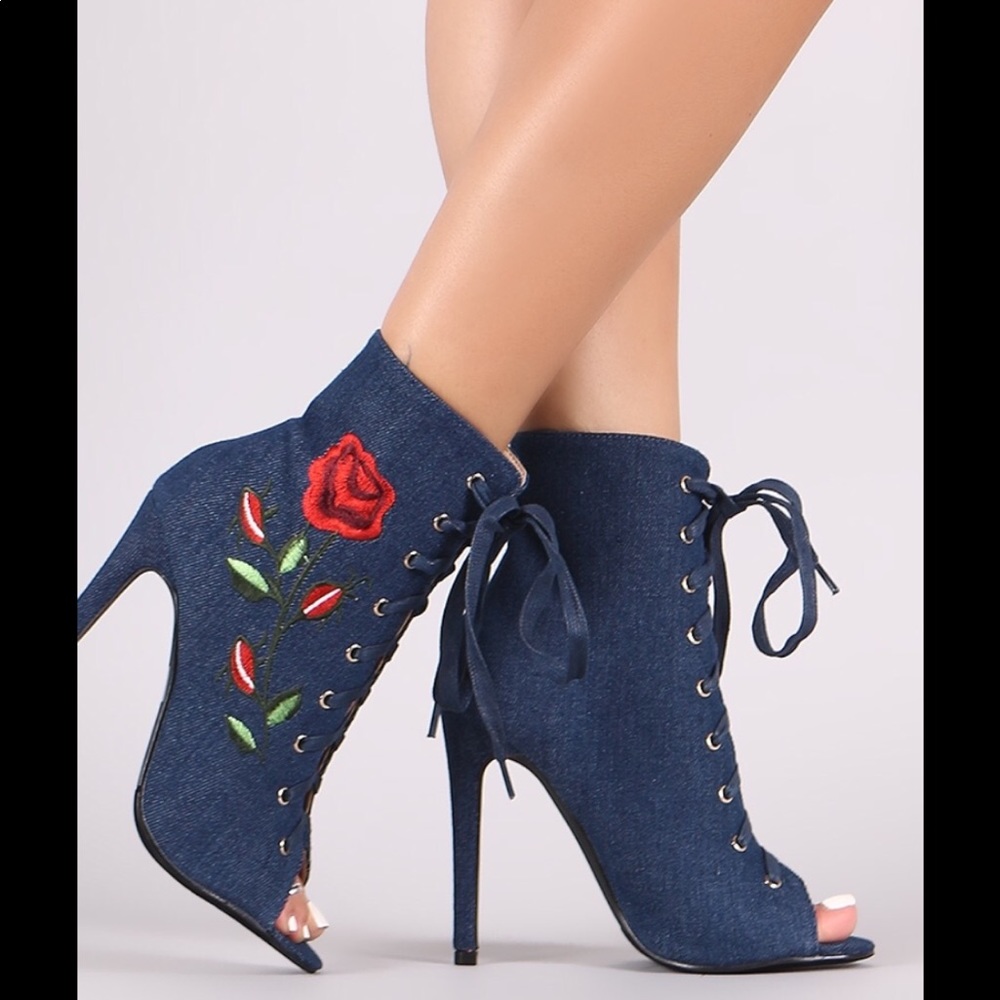 Women’s denim booties