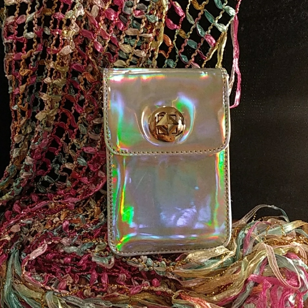 Iridescent crossbody purse