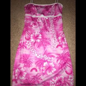 Pink and White Summer Dress