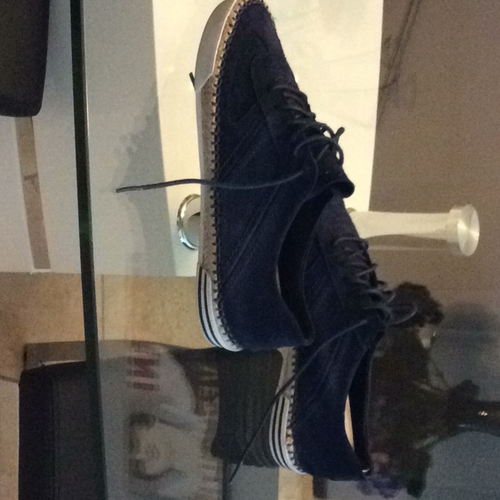 Coach suede men’s blue shoes