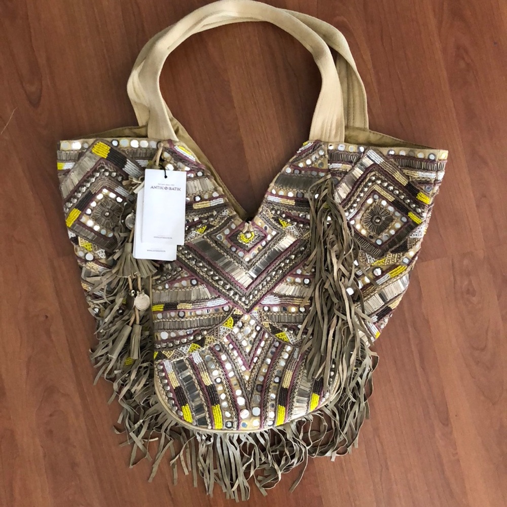 NWT! Antik Batik Large Bohemian Tote Bag