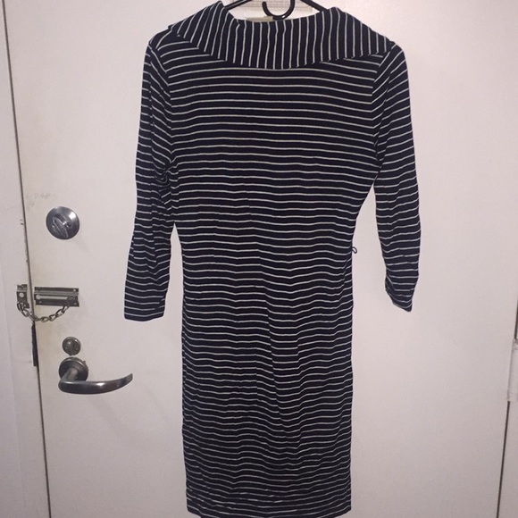 Ralph Lauren stripe fall dress navy - Picture 3 of 3