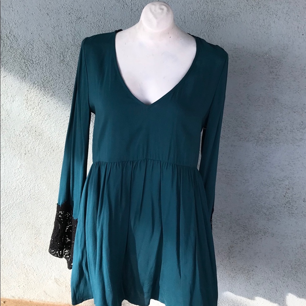 Bell sleeve boho dress