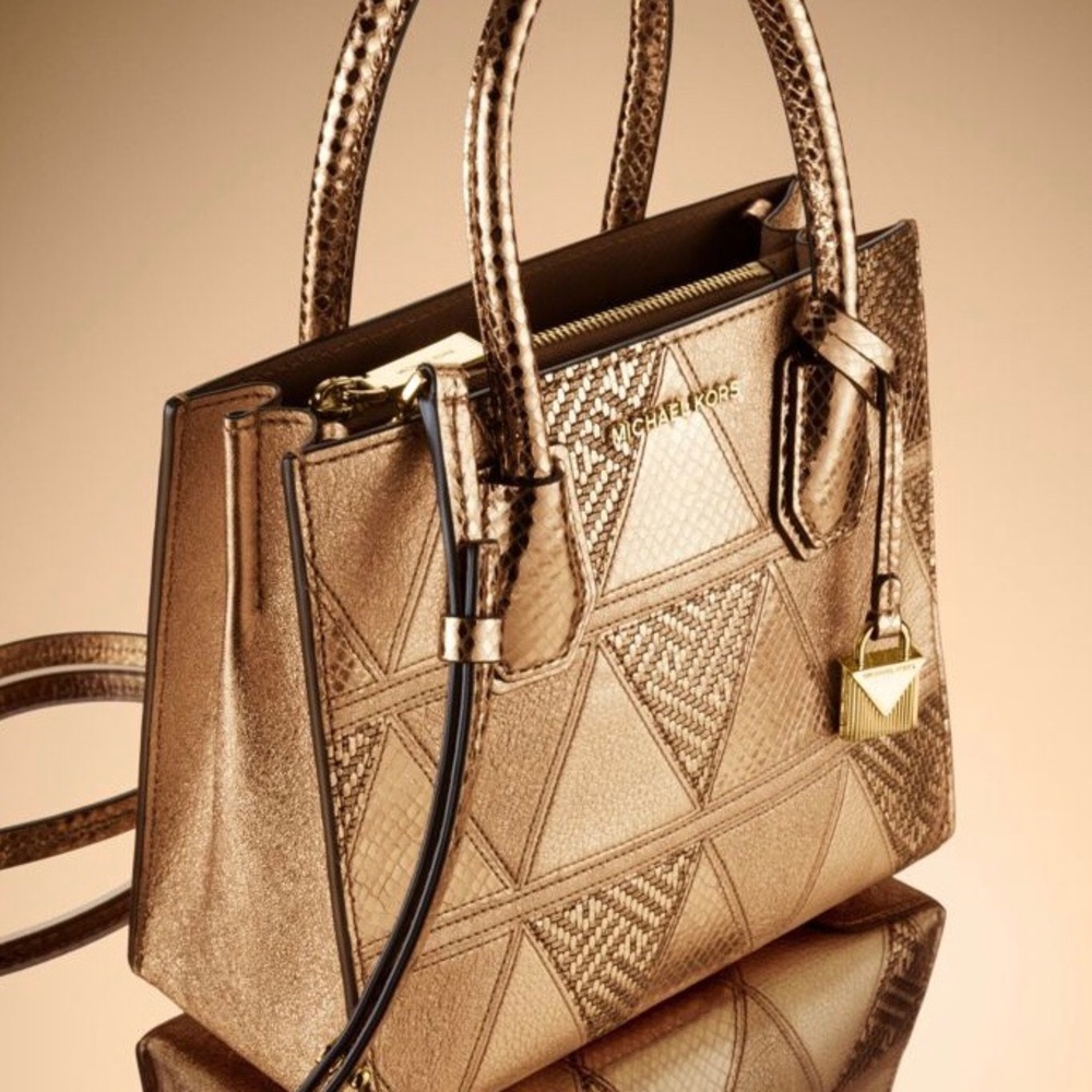 NWT! Michael Kors Metallic Mini Bag