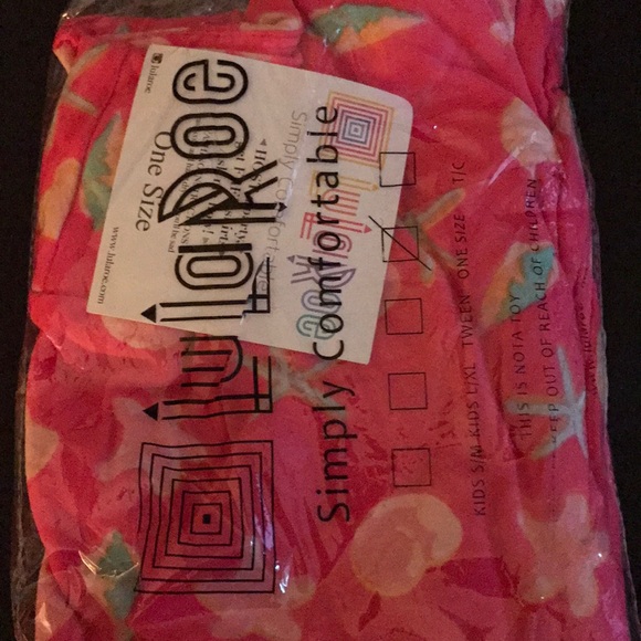 Lularoe pink starfish/seashell leggings - Picture 1 of 2
