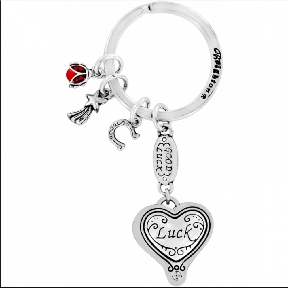 Sale - Brighton Lucky Clover Heart Keychain