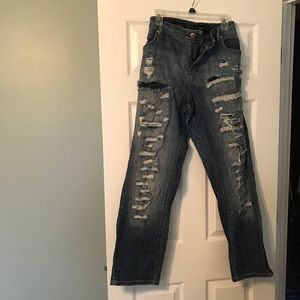 Torrid Destructed Boyfriend Jeans