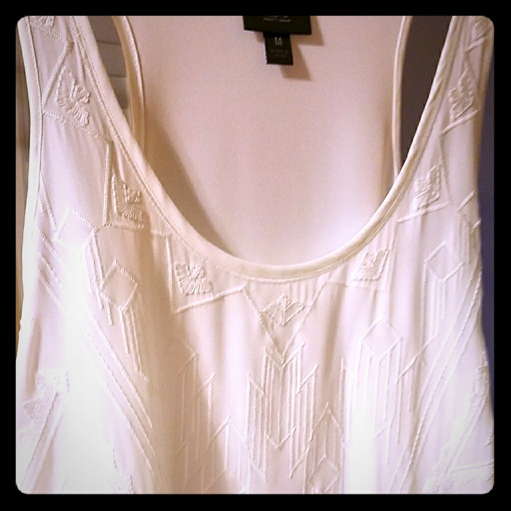 Crisp white tank top