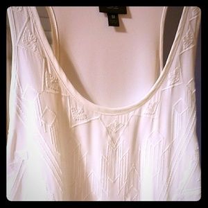 Crisp white tank top