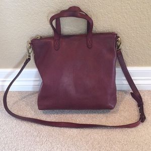 Madewell The Transport Crossbody Dark Cabernet