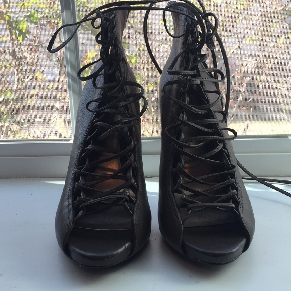 Steve Madden lace up booties