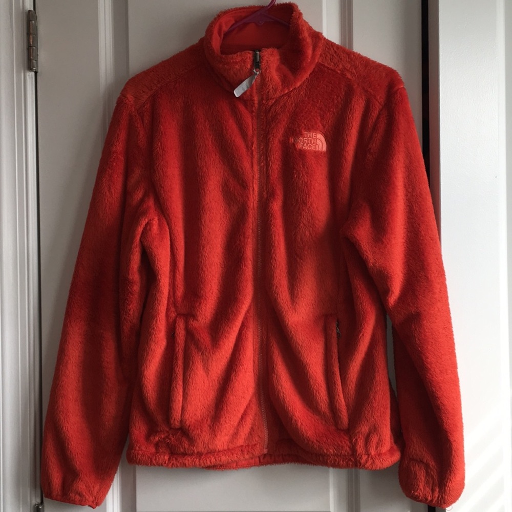 Orange North Face Osito Fleece Jacket - Picture 1 of 3
