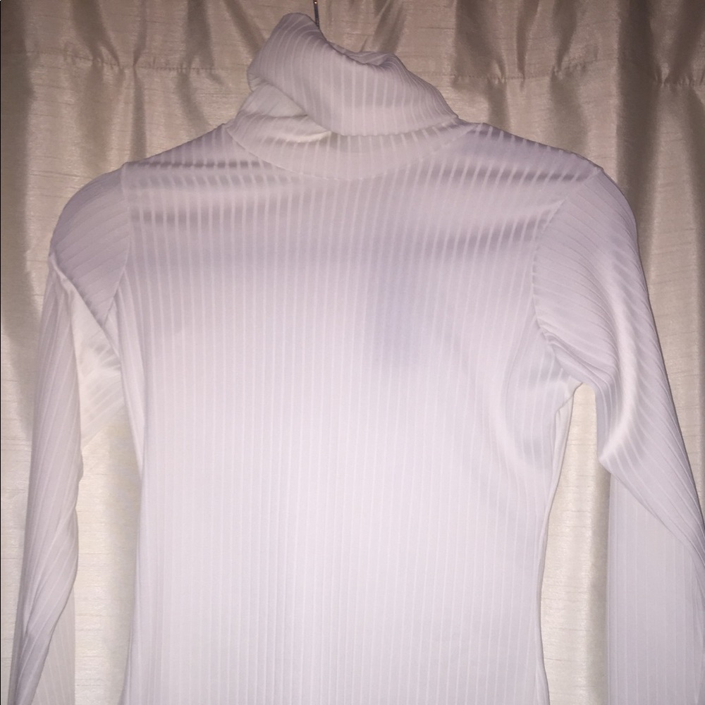 Nasty Gal White Ribbed Turtleneck