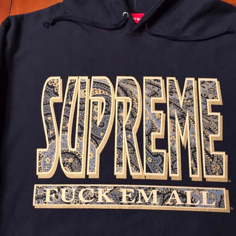 Supreme f*** em all hoodie large - Picture 1 of 5