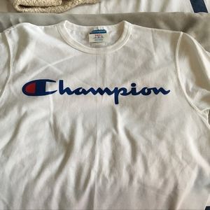 White Short Sleeve Champion Shirt