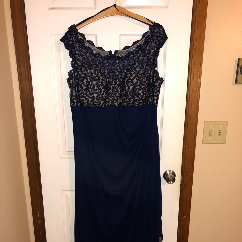Navy blue formal dress