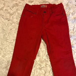 Old Navy boys size 8 red jeans