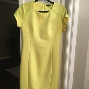 FINAL sale Eva Longoria scuba dress, yellow, SZ M