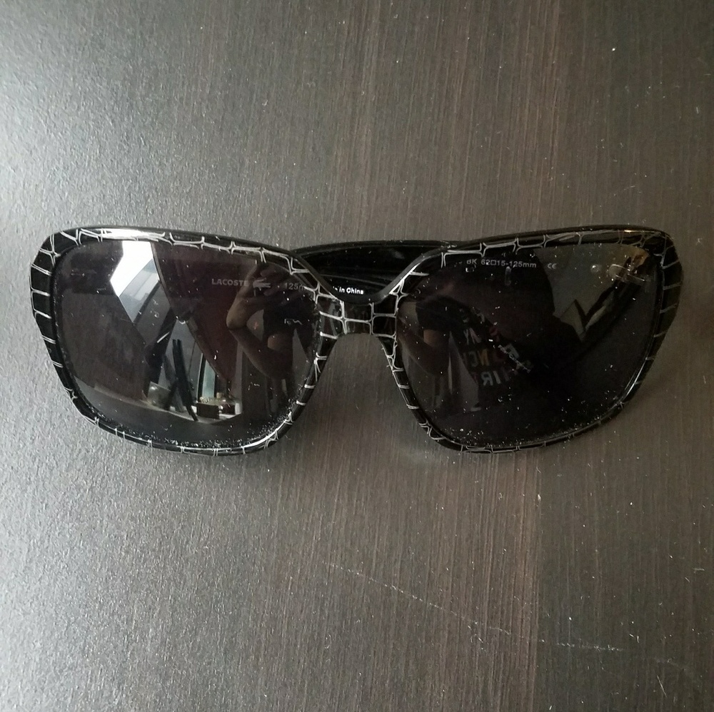 Lacoste alligator print sunglasses