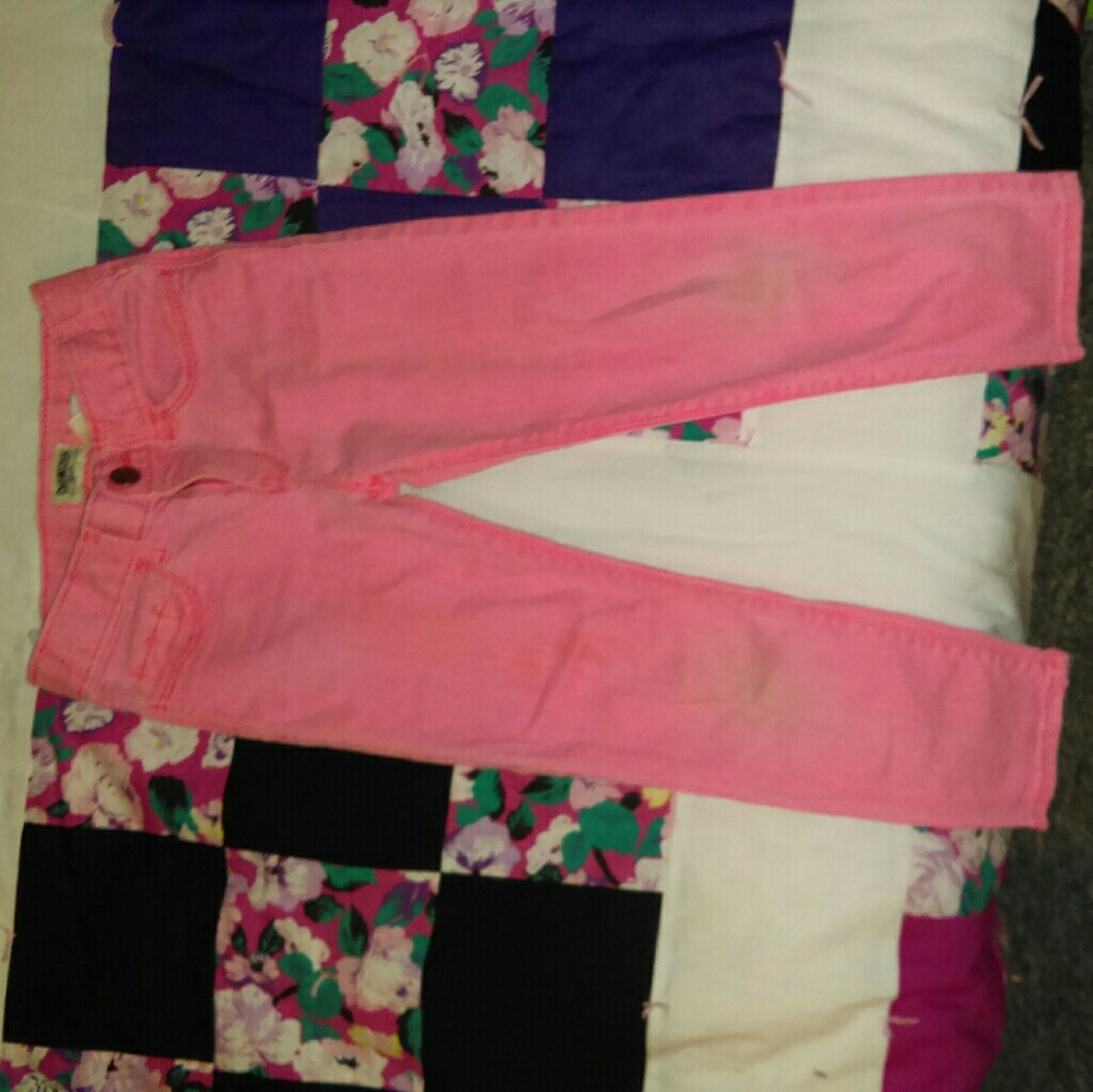 Oshkosh girls straight leg jeans pink sz6