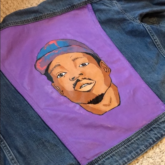 custom hand painted chance the rapper jacket - Picture 2 of 2