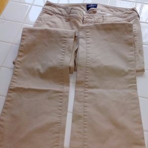 AE khaki stretch pants