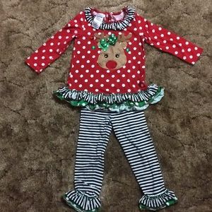 Girls size 4 precious Christmas outfit