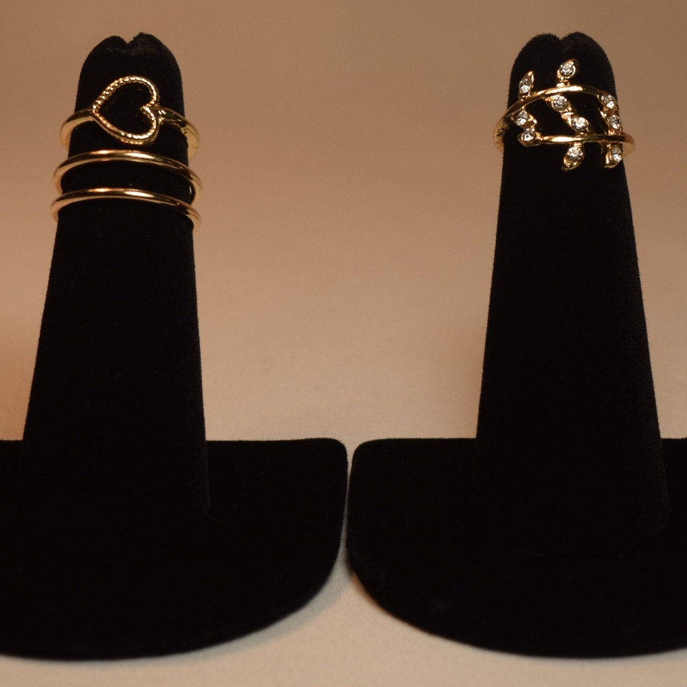 Gold Mid-finger Knuckle Ring Set