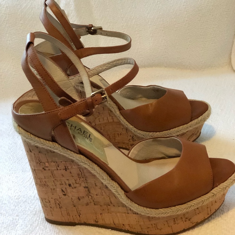 Michael Kors leather wedges