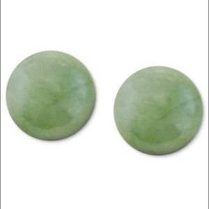 ISO NFS Macy's jade earrings with 24 k gold posts